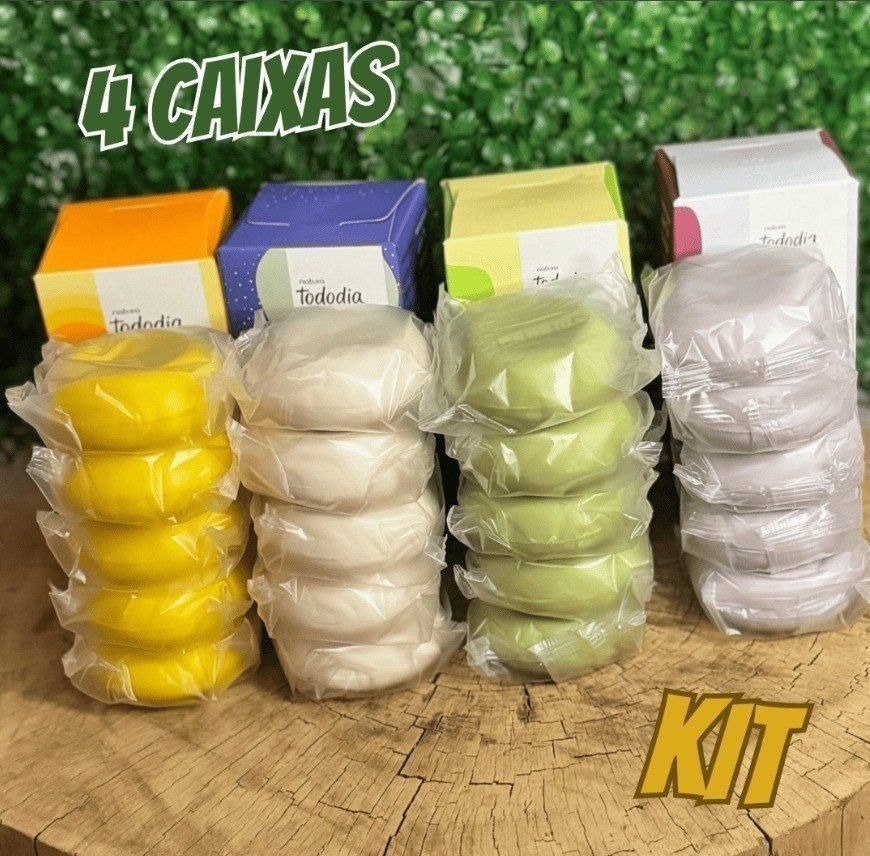 Kit Tododia Sabonetes em Barra com 4 Caixas