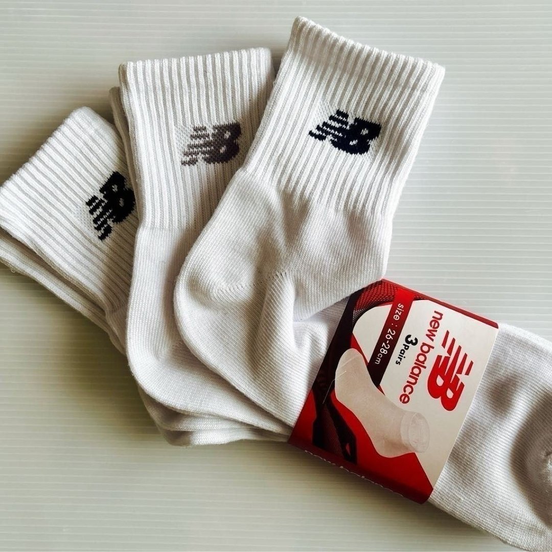 Kit 3 Meias New Balance Cano Longo