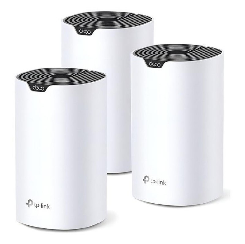 Kit Roteador Wi-fi Mesh Dual-band Ac1900 Deco S7 Tp-link Cor Branco
