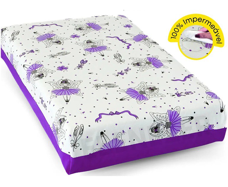 Capa Para Colchão Protetor Impermeável Berço Mini Cama Antixixi Antimofo Macio Não Esquent...