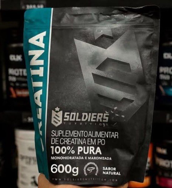 Creatina Monohidratada 1kg Soldiers Nutrition 100% Pura Importada Alta Performance Músculo...