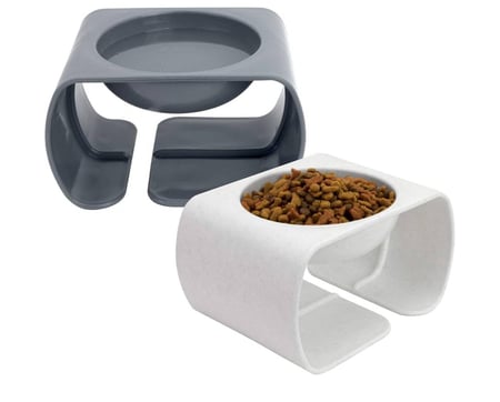 Kitty City Coleção de tigela de comida de gato levantada/alimentador de animais de estimaç...
