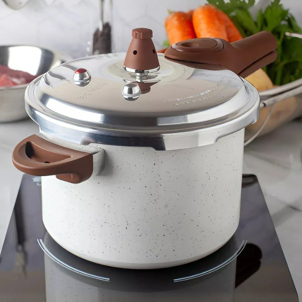 Brinox Pressure Panela De Pressão Revestimento Cerâmica Indução 4,2l Cor Vanilla