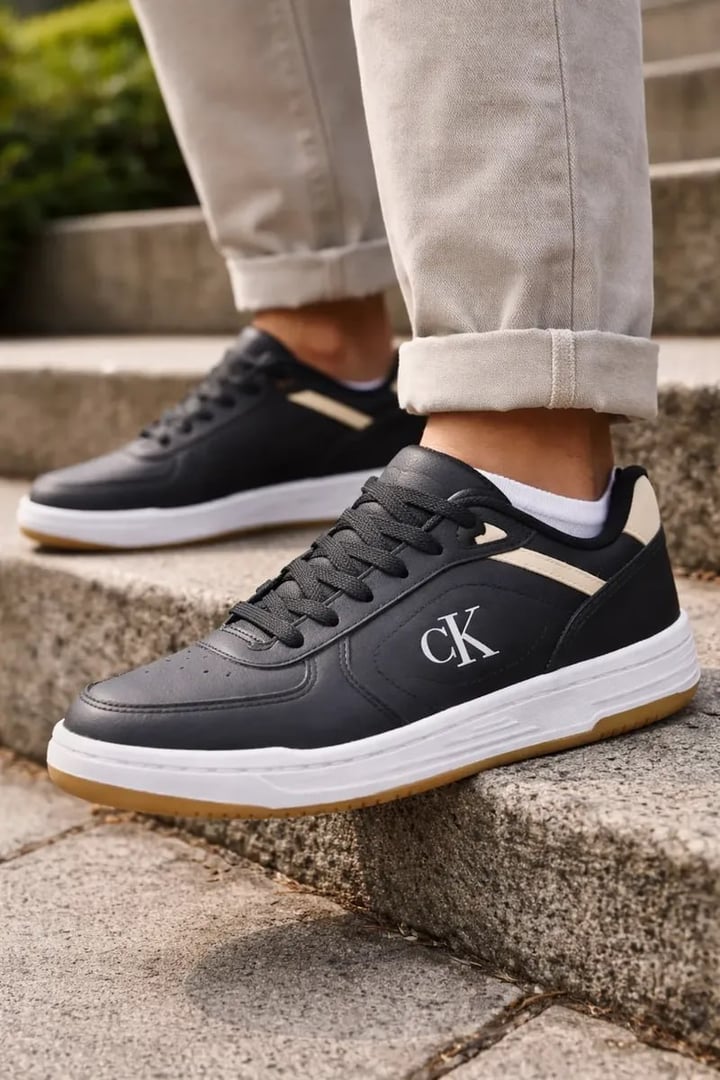 Tênis Masculino Calvin Klein Court Casual - Disponível na cor Branca