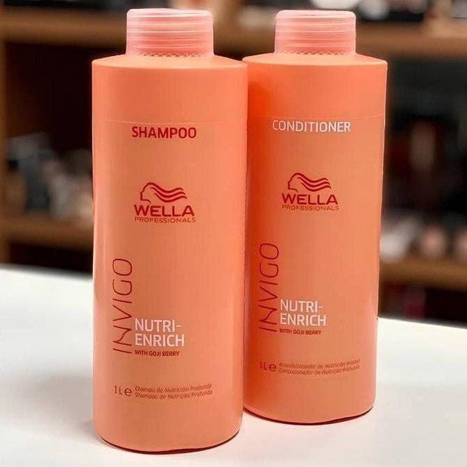 Kit Wella Pro Invigo Enrich Shampoo 1l + Condicionador 1l