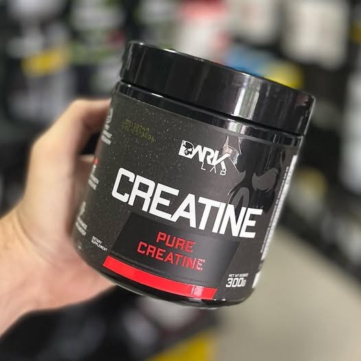 Creatina Monohidratada Em Pote 300g 100% Pura Dark Lab Sem Sabor