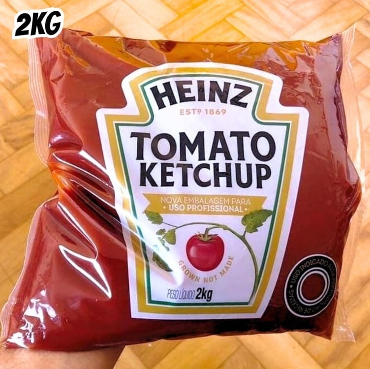 Heinz Ketchup Sache Tradicional, 2KG - Tamanho Grande