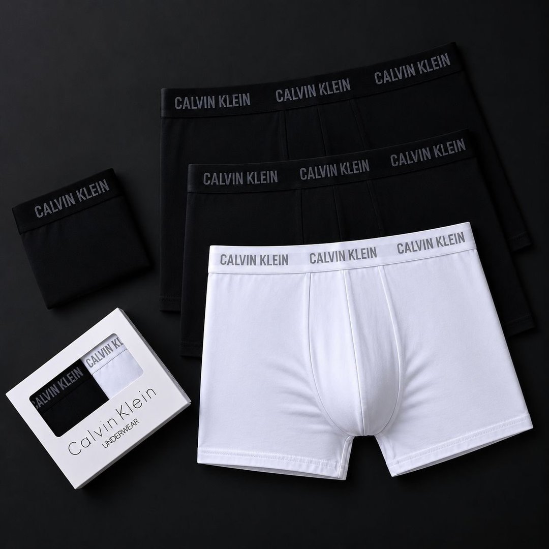 Kit 4 Cuecas Calvin Klein Ck Low Rise Trunk Algodão Original