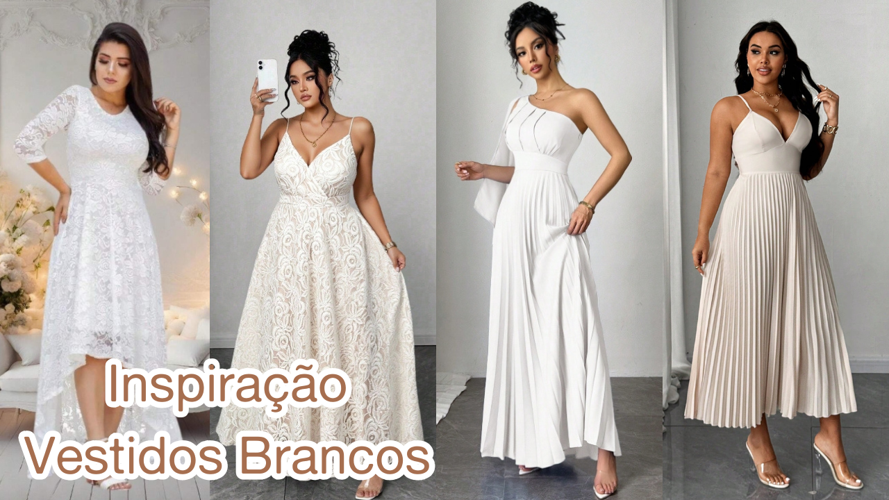 Inspiração: Vestidos Brancos Lindos e Baratos 👗