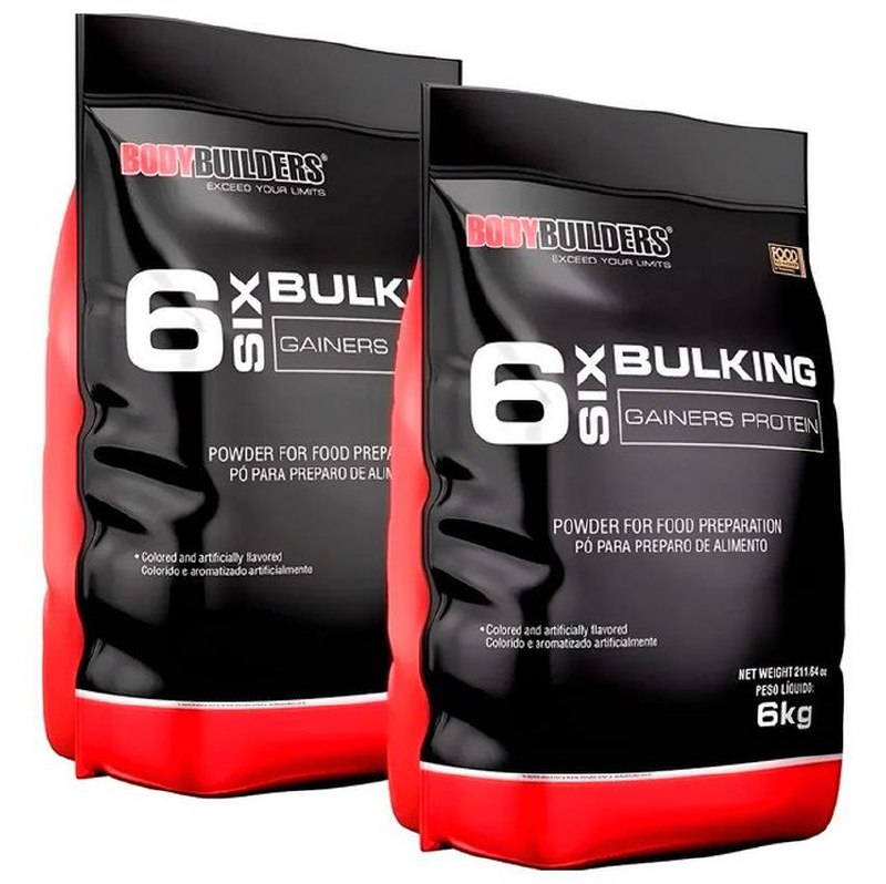 Kit Hipercalorico Massa 6 Six Bulking 12kg - Bodybuilders