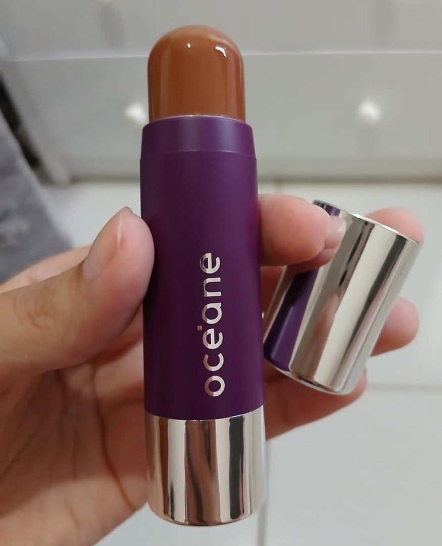 Contorno Em Bastão Contour Stick Toasted Purple 6g Océane Marrom-natural