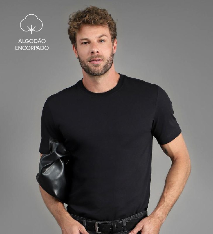 Camiseta masculina algodão Tech UltraCotton - Preto