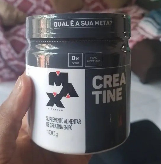 Creatina 100g Creatina Monohidratada Max Titanium Sem Sabor Alta Pureza