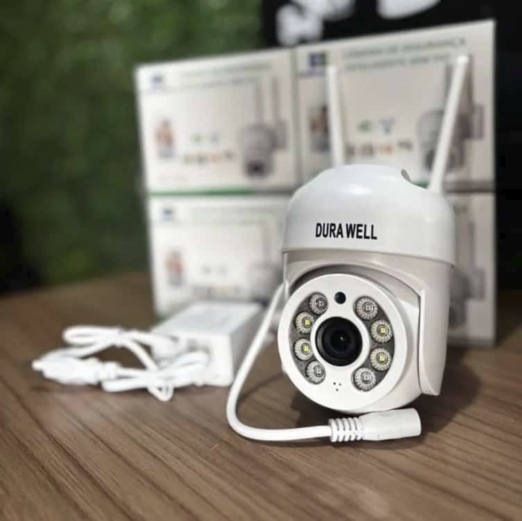 Câmera Ip A8 App Icsee Infravermelho Prova D'água Externa Wifi Hd Cor Branco
