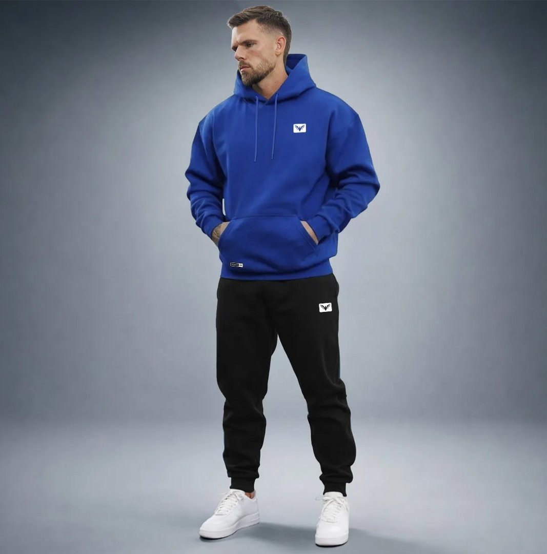 Conjunto de Moletom Borzzi Wear Polo Calça + Blusa Masculino Tam. P ao GG - 10 cores