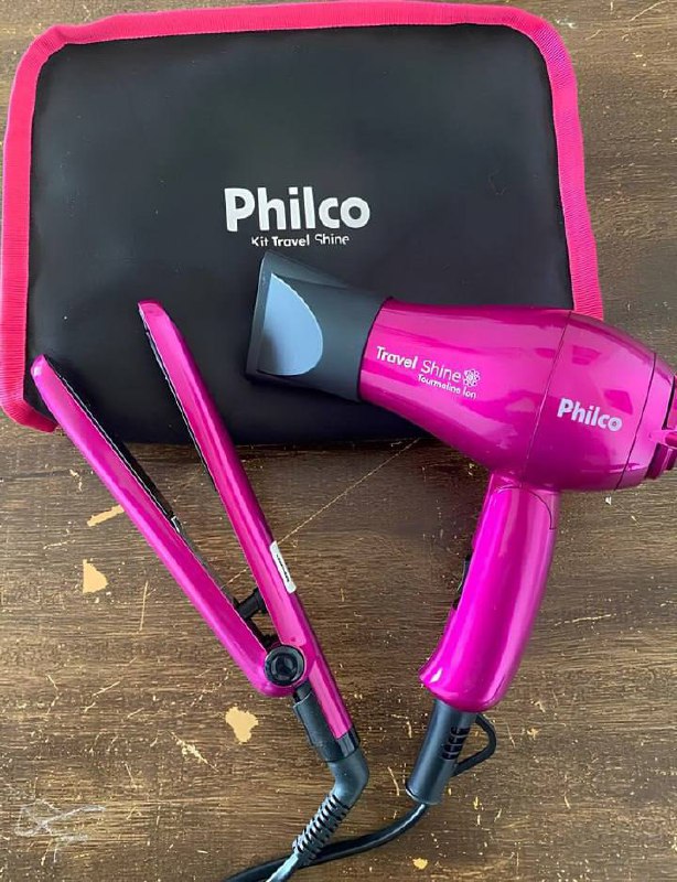 Kit Secador e Chapinha de Viagem - Philco Travel Shine