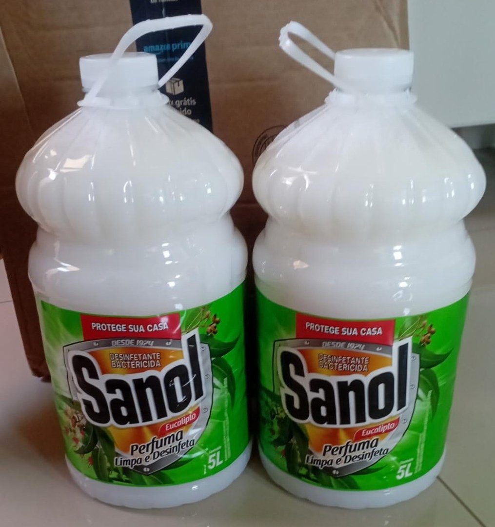 Sanol Desinfetante Líquido Para Uso Geral Eucalipto 5 Litros Branco