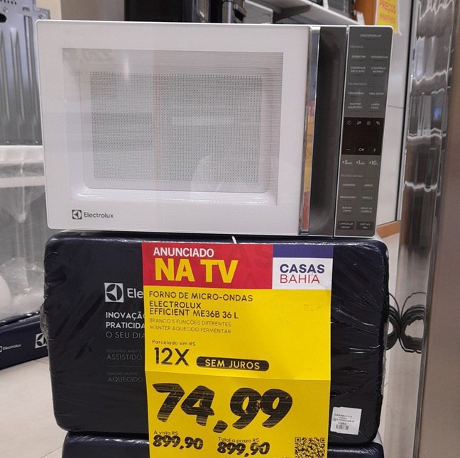 Micro-ondas Electrolux Efficient 36L Painel Inteligente Receitas Pré-programadas - 110v