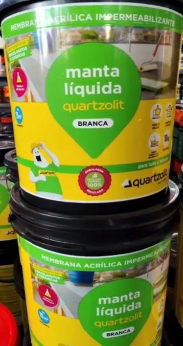 Impermeabilizante Manta Líquida Branca Quartzolit 18kg Branco Fosco
