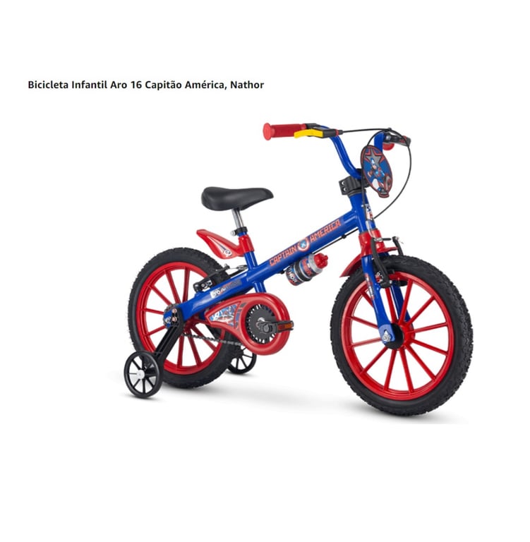 Bicicleta Aro 16 Capitão América 
