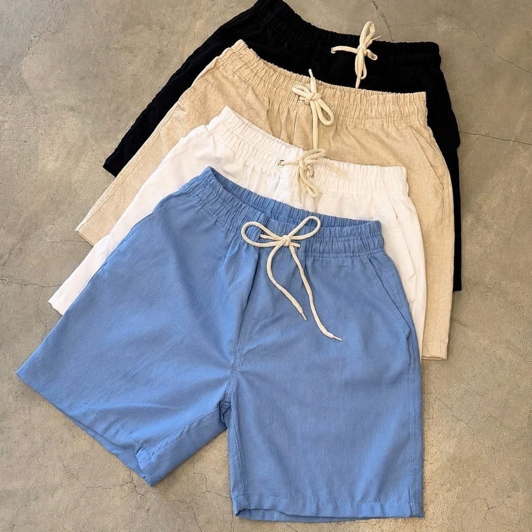 🤓Kit 3 Shorts Masculino Bermuda Linho Verão Envio Imediato