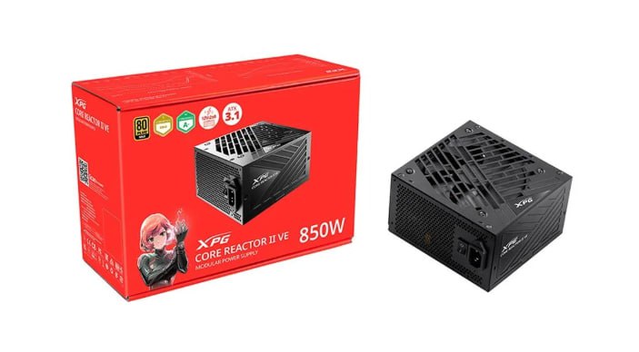 Fonte XPG Core Reactor II VE, 850W, 80 Plus Gold, Modular, PFC Ativo, Preto - 75261436