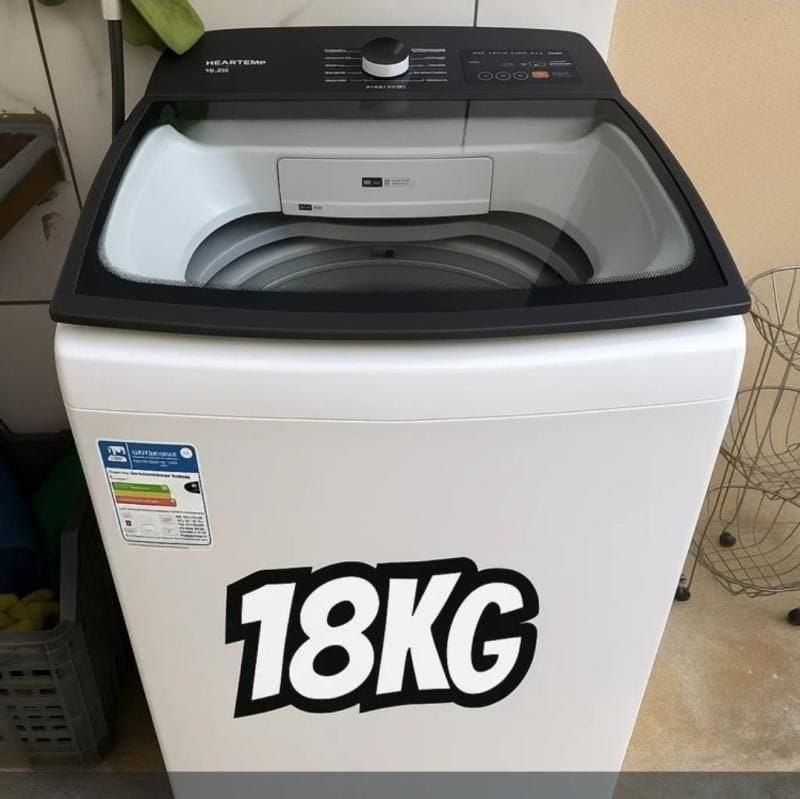 Lavadora de Roupas Brastemp 18kg Cesto Inox 12 Programas de Lavagem Branca BWF18AB