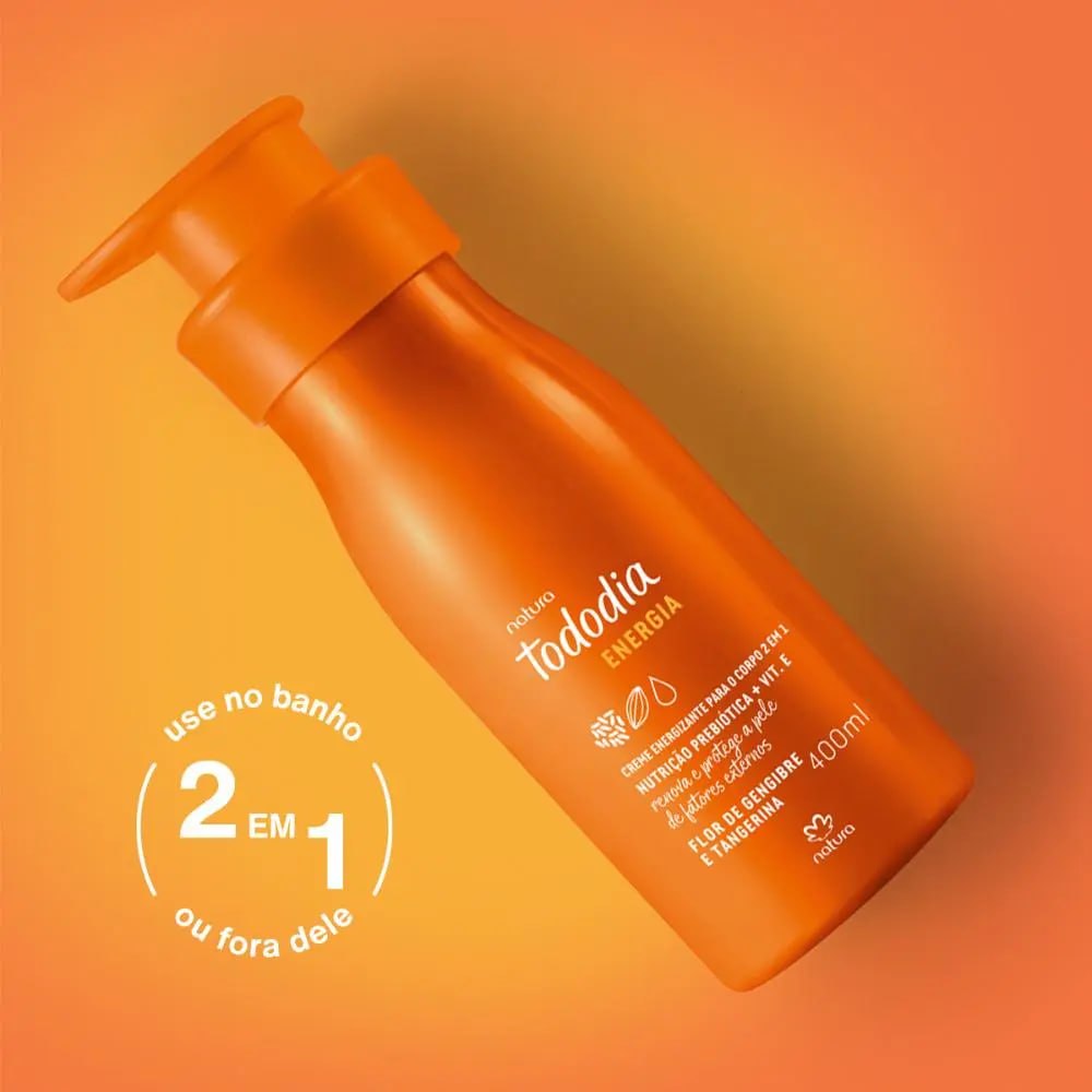 Creme Hidratante Tododia Flor De Gengibre E Tangerina 400ml