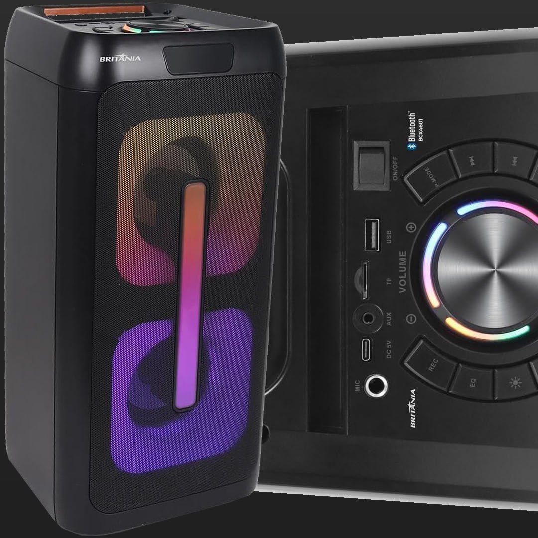 Caixa de Som Britânia BCX4601 Flash Lights Bluetooth V5.3 350W