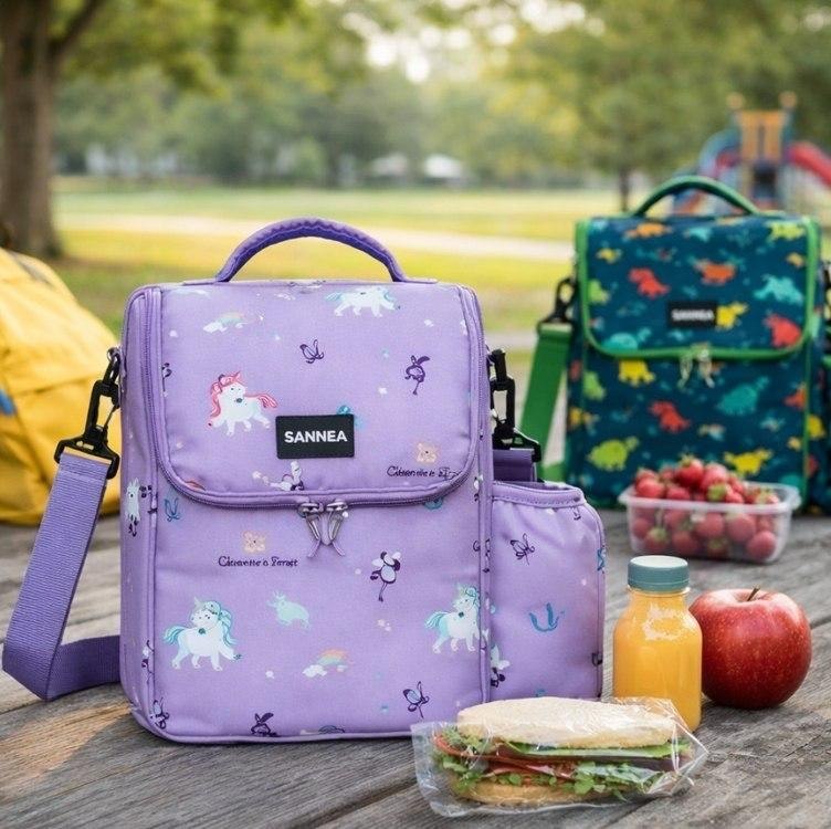 Bolsa Térmica Infantil Lancheira Escolar Porta Garrafa Alça