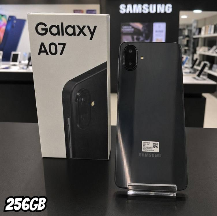 Smartphone Samsung Galaxy A07 4G 256GB 8GB Preto 6,7"