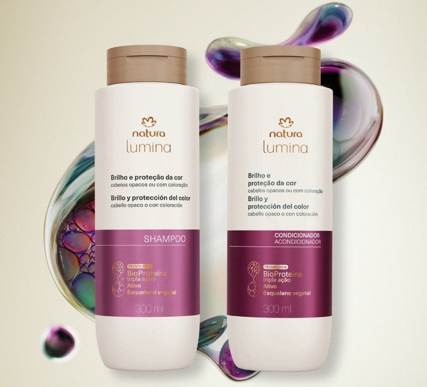Kit Shampoo e Condicionador Brilho e Proteção da Cor Lumina