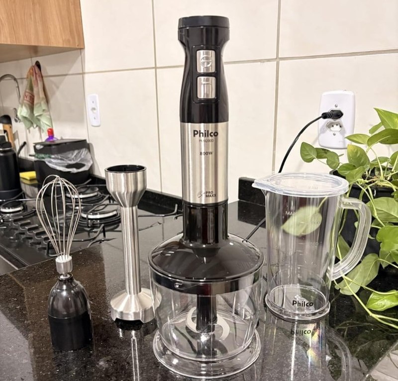 Mixer Philco 3 em 1 (Mixer, processador e batedor) Inox 800W - 220v