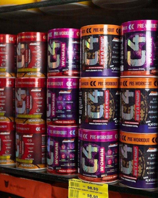 Pré Treino C4 Beta Pump 225g New Millen Eleito 4x Melhor Br