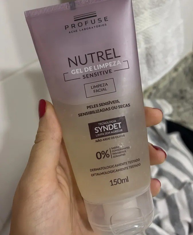 Gel Limpeza Facial Profuse Nutrel Sensitive Pele Sensível Dia/Noite 150g