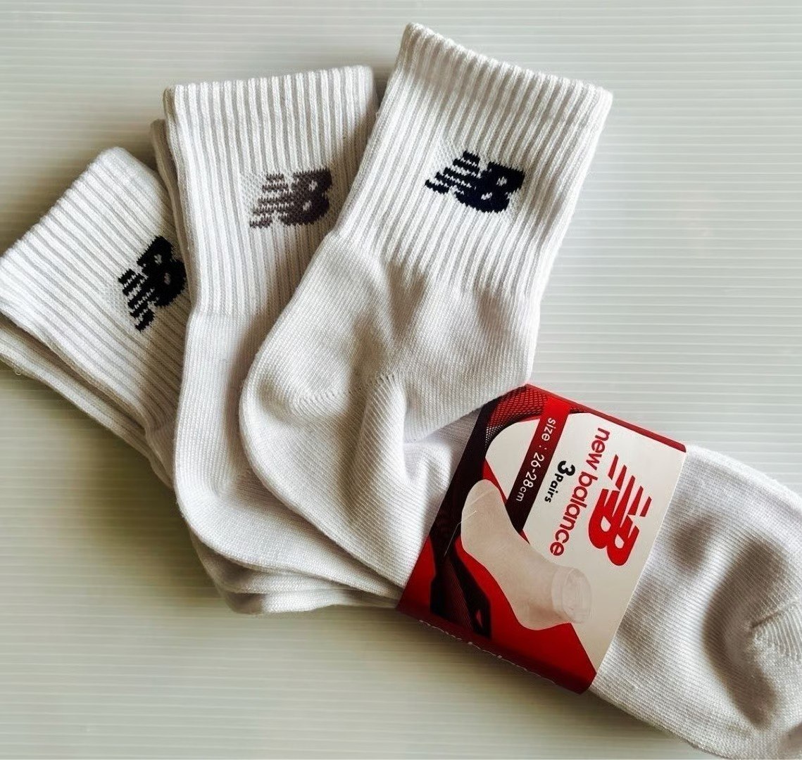 🤓Kit 3 Meias De Algodão New Balance Cano Longo Confortável