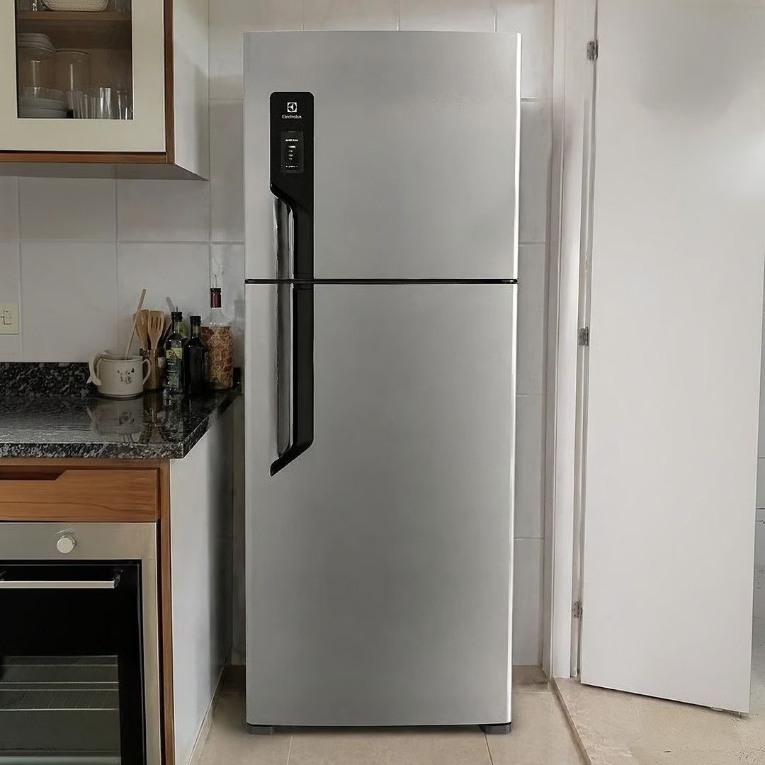 🤓Geladeira/Refrigerador Electrolux Frost Free Duplex Inox Look 480L Efficient