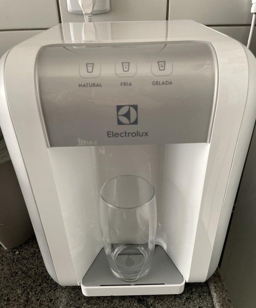 Purificador Electrolux Elétrico Touch água Gelada, Fria e Natural Branco - Bivolt