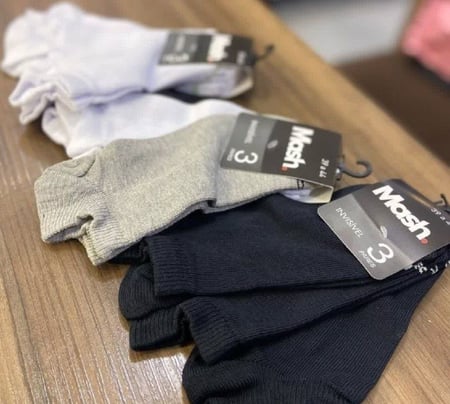 Kit 10 Pares Meias Mash Invisível Esportiva Algodão Original