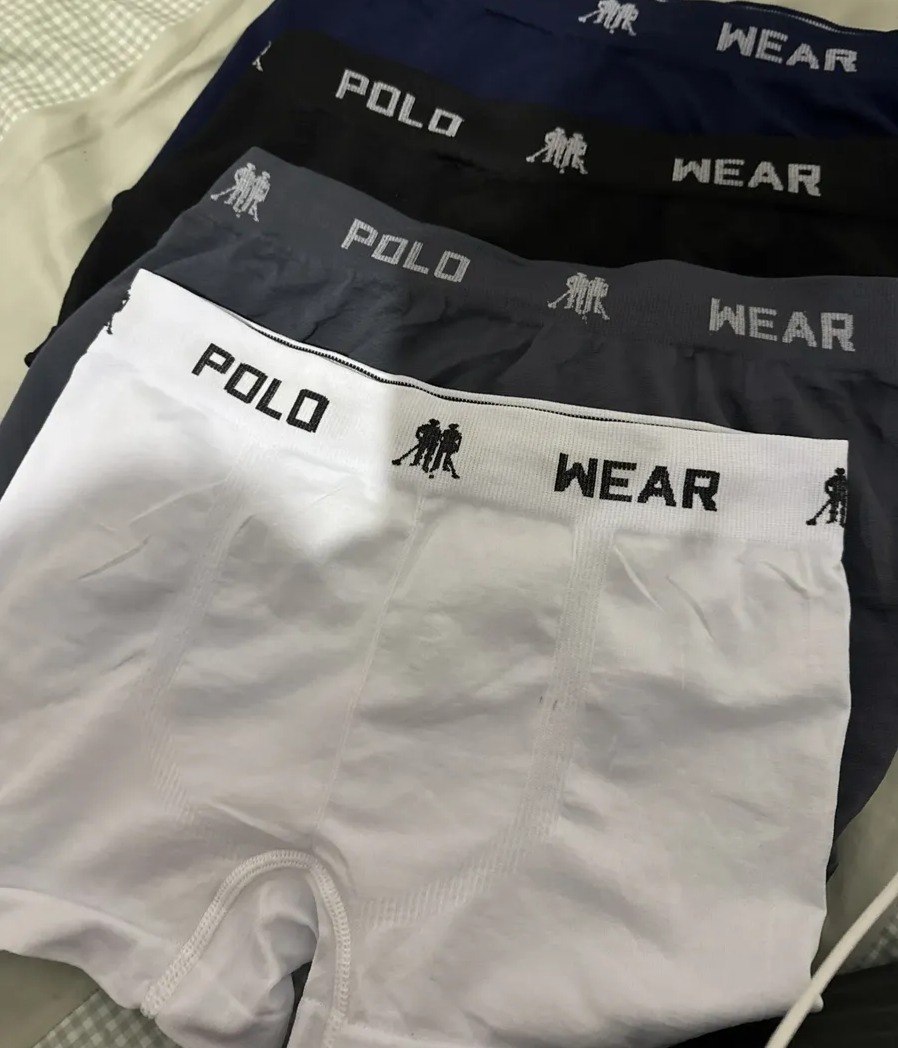 Kit 12 Cuecas Boxer Polo Wear Microfibra Masculinas - Tam. P ao GG