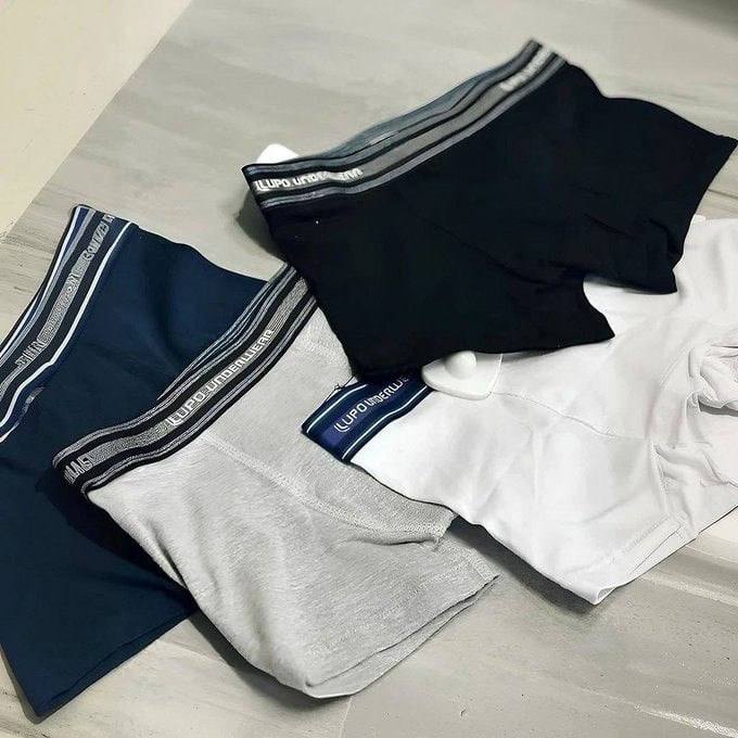 Kit 4 Cuecas Boxer Lupo Algodão Confortável Box Original