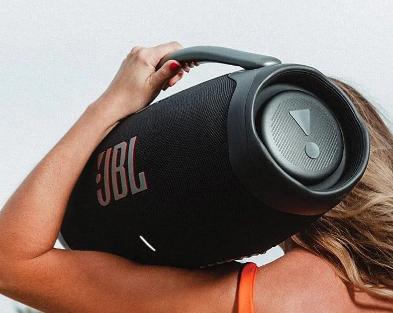 Caixa de Som Jbl Boombox 3  Bluetooth À Prova D'água 180W 24h Bivolt - Preto