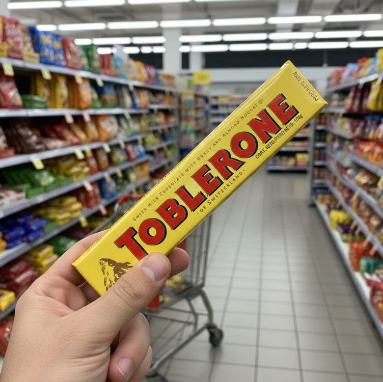 TOBLERONE Chocolate Ao Leite Nougat De Mel E Amêndoas Toblerone Caixa 100G - Importado
