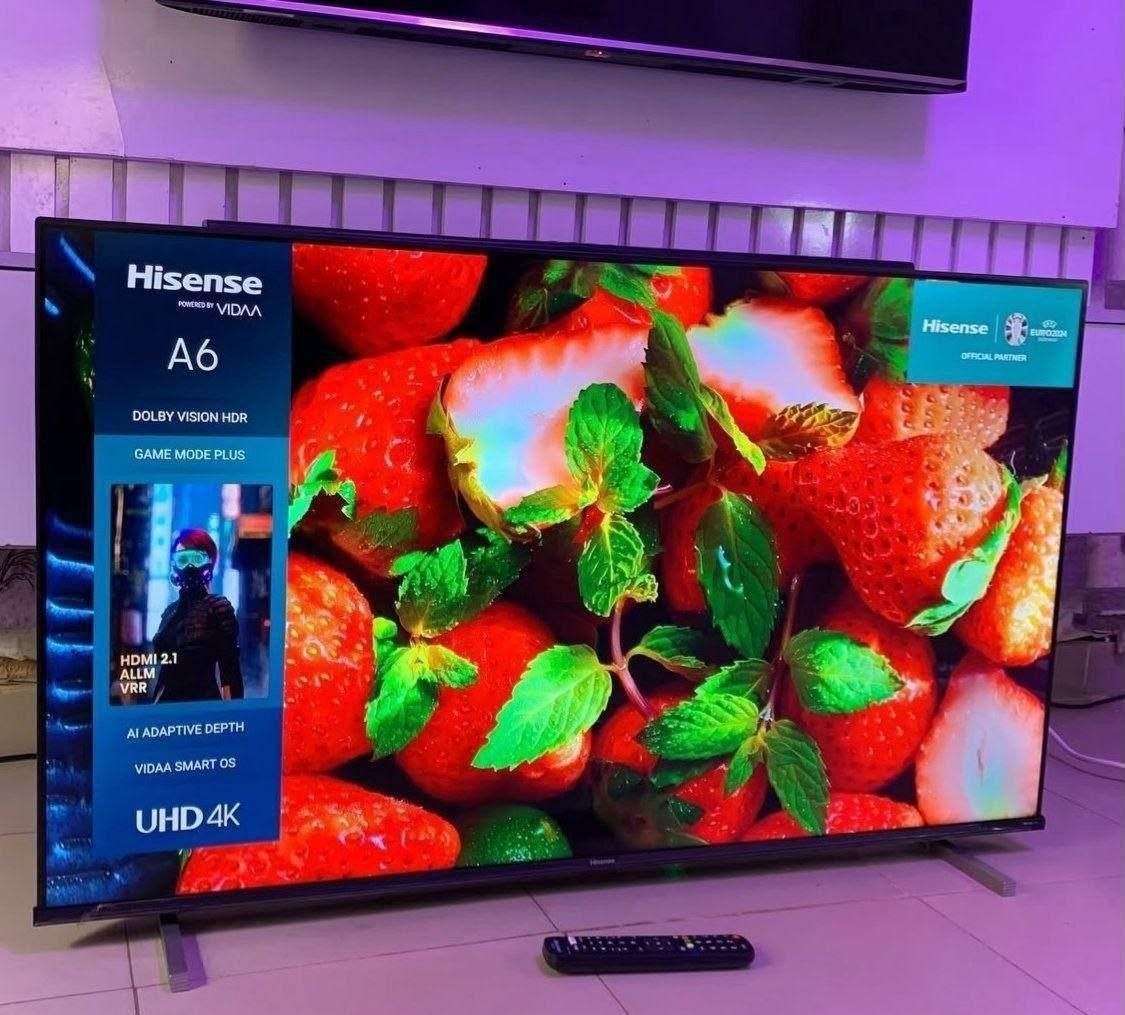 Hisense Smart TV 4K 50" Polegadas 50Q6QVV com Processador AI, Dolby Vision, HDR10+, HLG, Filmmaker Mode, Dolby Gaming, Dolby Atmos, MiraCast e Compatibilidade Alexa e Google