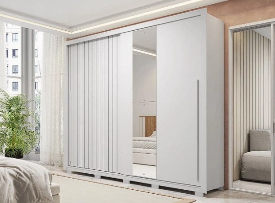 Guarda-roupa Casal 4 Gavetas 2 Portas Caemmun Romanus