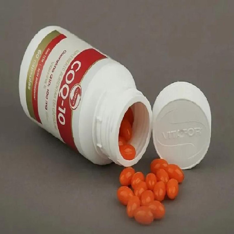 60 Cápsulas Coq-10 Vitafor Suplemento Alimentar Vitamina Sem Sabor