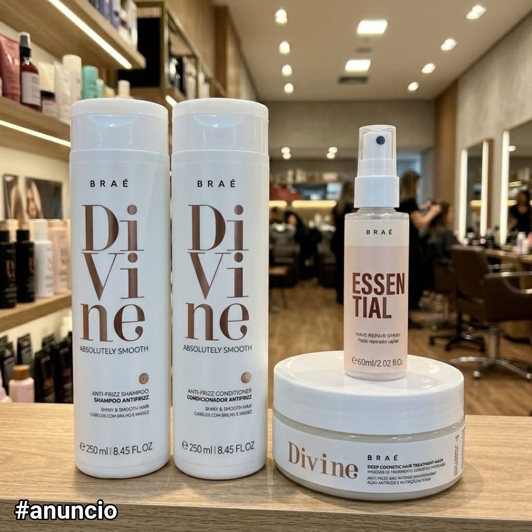 Divine Shampoo + Condicionador + Másc + Mini Essential 200 g- Braé