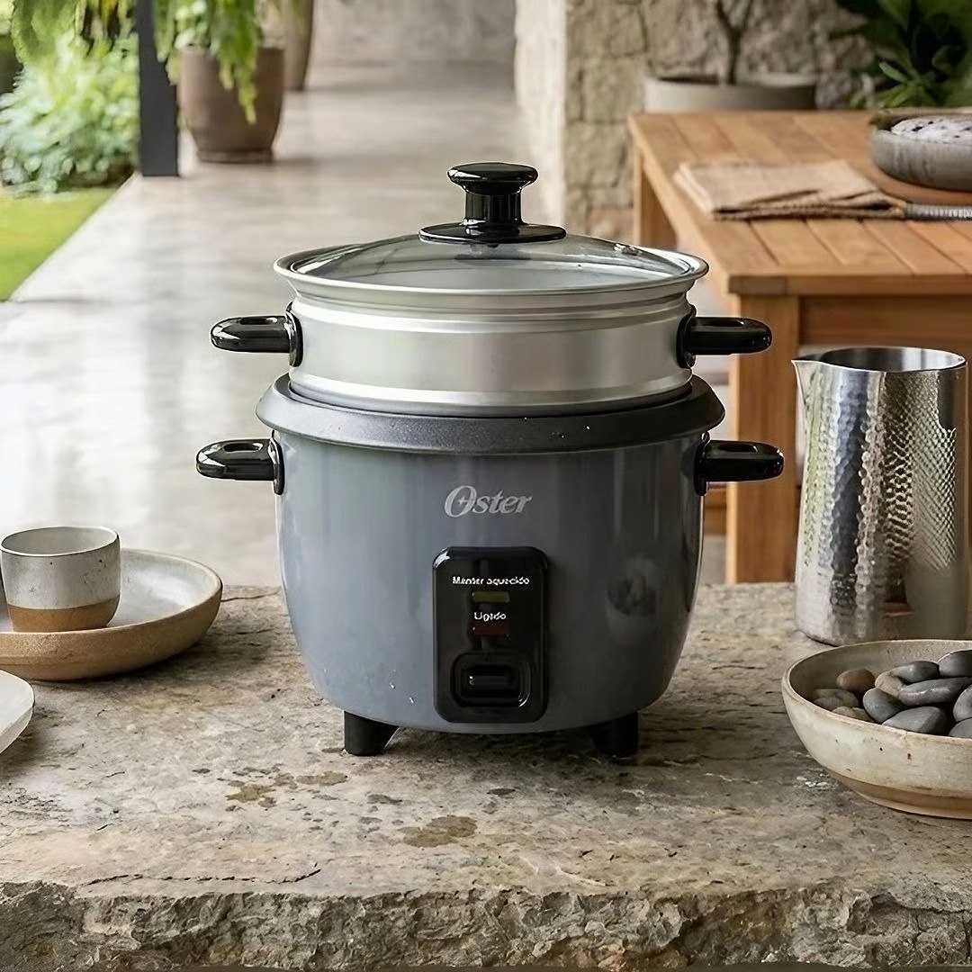 🤓Panela Elétrica De Arroz 0,6l Grafite Antiaderente Oster