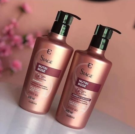 Kit Siàge Nutri Rose: Shampoo 400ml + Condicionador 400ml