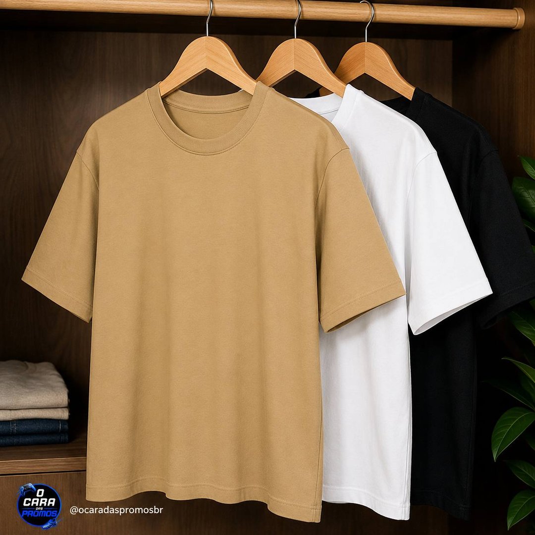 Kit 3 Oversized Masculina Stretwear